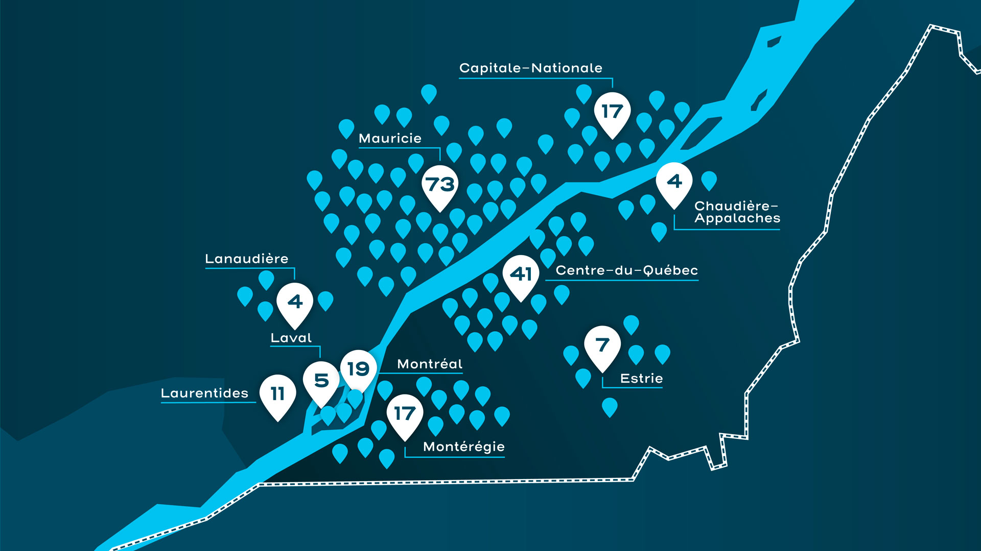 Carte des clients de TELIPSO
